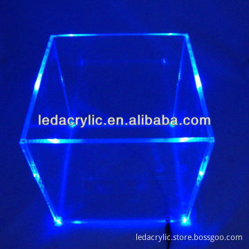 Toys Locking Acrylic Clear Display Case Box With Led For Trade Show